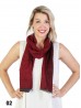 Reversible Cross Striped Cashmere Feeling Scarf